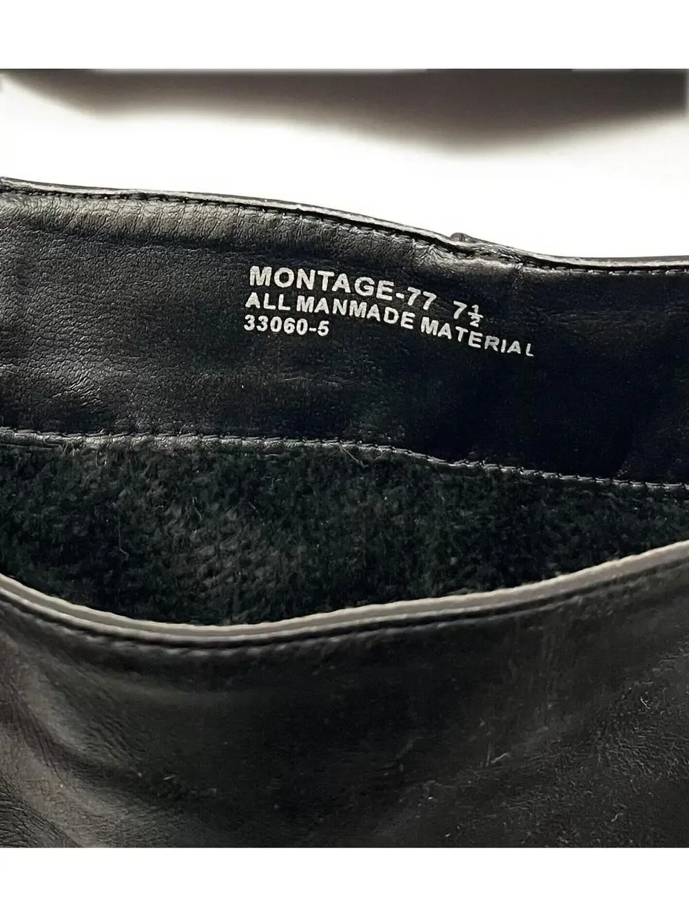 Bamboo Montage-77 Riding‎ Boots Womens 7.5 Black Leather Knee High Side Zip